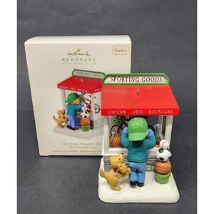 2011 Christmas Window Hallmark Ornament #9 Sporting Goods Tammy Haddix Sports